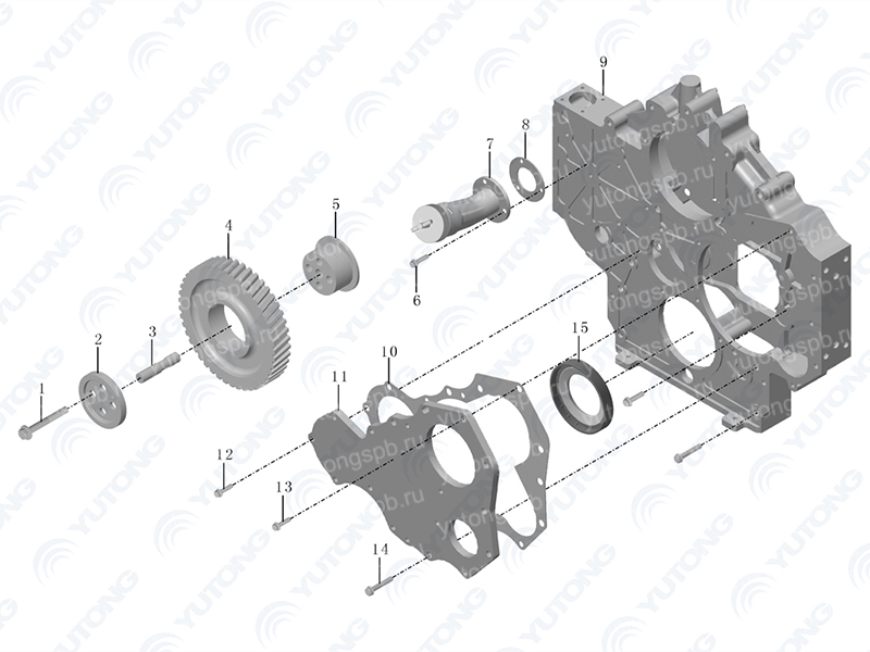 1002-02488 камера шестерни Yutong (Ютонг) 1002-02488 камера шестерни Yutong (Ютонг)