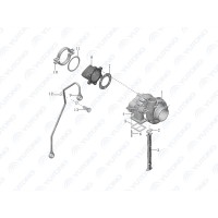 1118-02460 Впускная трубка нагнетателя Yutong (Ютонг) 1118-02460 Впускная трубка нагнетателя Yutong (Ютонг)