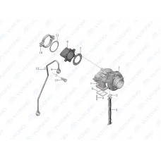 1118-02460 Впускная трубка нагнетателя Yutong (Ютонг)