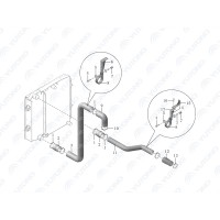 1119-05234 прямоугольный шланг Yutong (Ютонг)