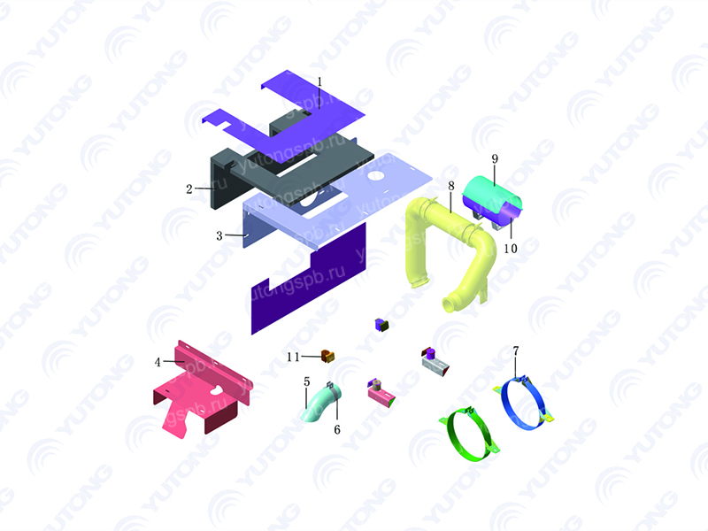 1203-31613 Выпускной сильфон, Φ102, Д=1635мм Yutong (Ютонг) 1203-31613 Выпускной сильфон, Φ102, Д=1635мм Yutong (Ютонг)