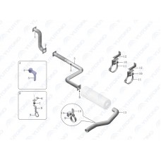 1203-35535 Выхлопной патрубок Yutong (Ютонг)