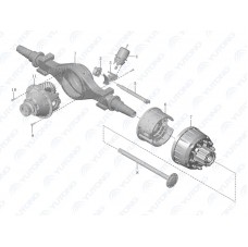 2402-01487 Комплект главного редуктора Yutong (Ютонг)