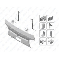 2803-02122 Передняя дверца передка Yutong (Ютонг)