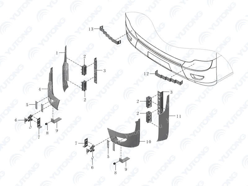 2803-03269 ПРАВАЯ РАМА СВЕТА В СБОРЕ Yutong (Ютонг) 2803-03269 ПРАВАЯ РАМА СВЕТА В СБОРЕ Yutong (Ютонг)