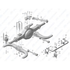 2931-01031 Узел подушки безопасности, 876N6, D=335, H=140 Yutong (Ютонг)