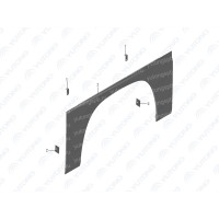 3102-07179 Кожух левого переднего колеса Yutong (Ютонг)