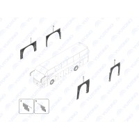 3102-07343 Передний колпак колеса в сборе, левый, ZK6907H Yutong (Ютонг)