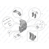 3501-02185 Корпус тормозного суппорта - правый Yutong (Ютонг)