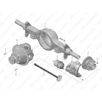 3503-00082 Обод заднего колеса в сборе Yutong (Ютонг)