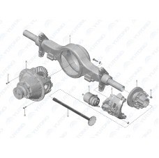 3503-00082 Обод заднего колеса в сборе Yutong (Ютонг)