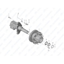 3503-00369 Тормозной диск задней ступицы в сборе Yutong (Ютонг)