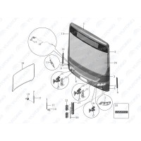 5302-07226 Панель передняя капота новая для автобусов Yutong (Ютонг)