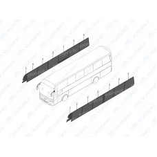 5403-73965 Закрытое стекло, левое второе Yutong (Ютонг)