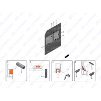 5403-88425 боковое окно Yutong (Ютонг)