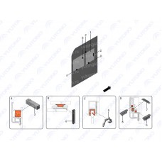 5403-88425 боковое окно Yutong (Ютонг)