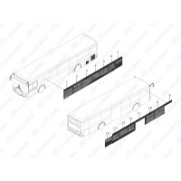 5403-95042 однослойное стекло Yutong (Ютонг)