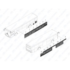 5403-95042 однослойное стекло Yutong (Ютонг)