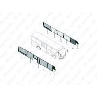 5403-98134 Пустотелое уплотнительное стекло, второе левой, 6947HN, Yutong (Ютонг)