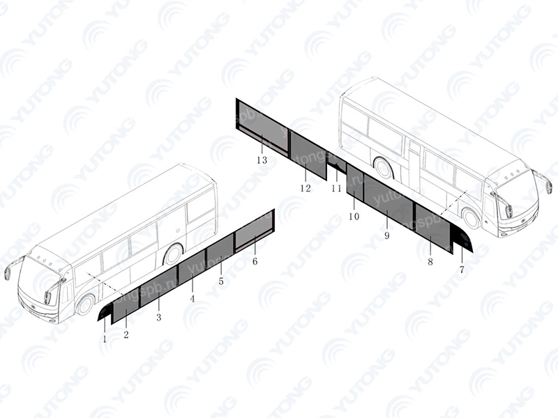 5403-A2179 Боковое стекло Yutong (Ютонг) 5403-A2179 Боковое стекло Yutong (Ютонг)