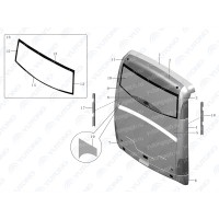 5602-00564 Заднее ветровое стекло (нижнее) Yutong (Ютонг)