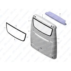 5602-02040 Обшивка правой стороны задней части кузова Yutong (Ютонг)