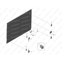5901-04573 Левая нижняя дверь отсека для водителя Yutong (Ютонг)