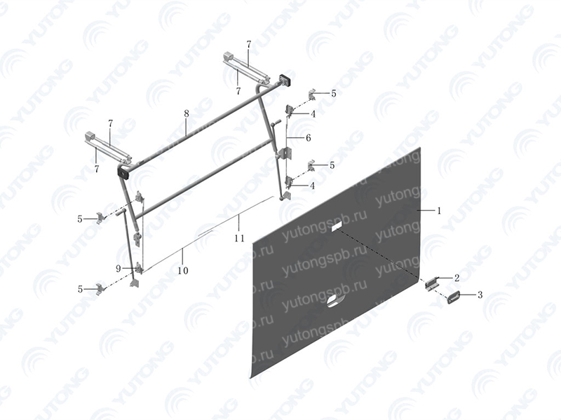 5904-06349 Багажный отсек Yutong (Ютонг) 5904-06349 Багажный отсек Yutong (Ютонг)