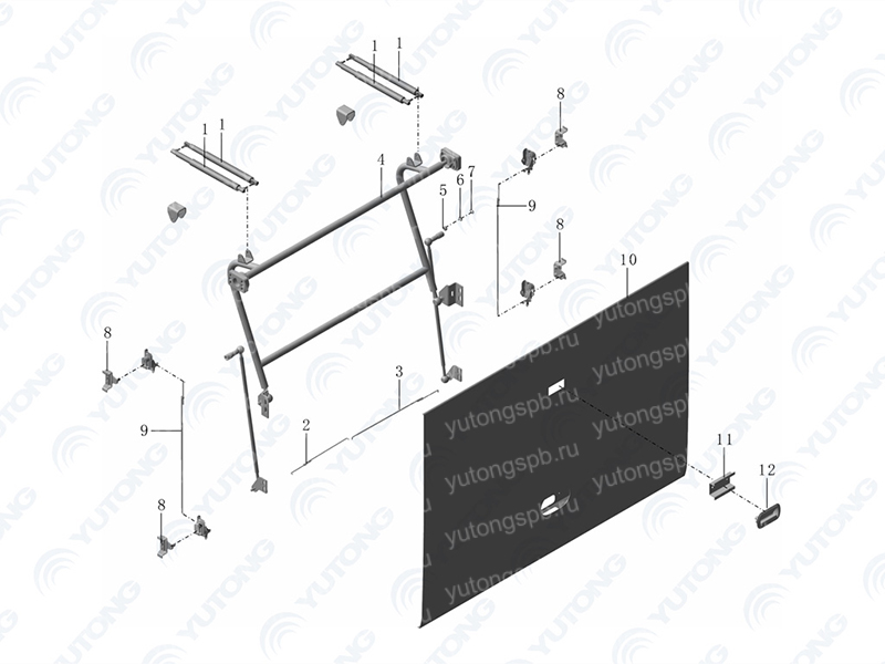 5940-11901 Стержень замка Yutong (Ютонг) 5940-11901 Стержень замка Yutong (Ютонг)