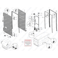 6200-09023 Интерьер наружной двери Yutong (Ютонг) 6200-09023 Интерьер наружной двери Yutong (Ютонг)