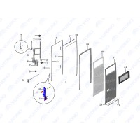 6203-01911 Стекло дверей Yutong (Ютонг)