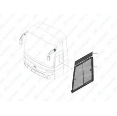 6403-02607 Стекло верхней части водительского окна Yutong (Ютонг)