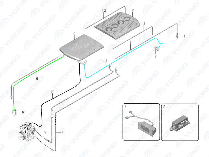 8107-10182 Испаритель в сборе Yutong (Ютонг) 8107-10182 Испаритель в сборе Yutong (Ютонг)