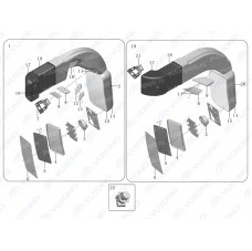 8202-03014 Задняя крышка главного корпуса зеркала Yutong (Ютонг)