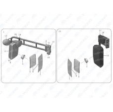 8202-08191 зеркало заднего вида в сборе;  справа Yutong (Ютонг)