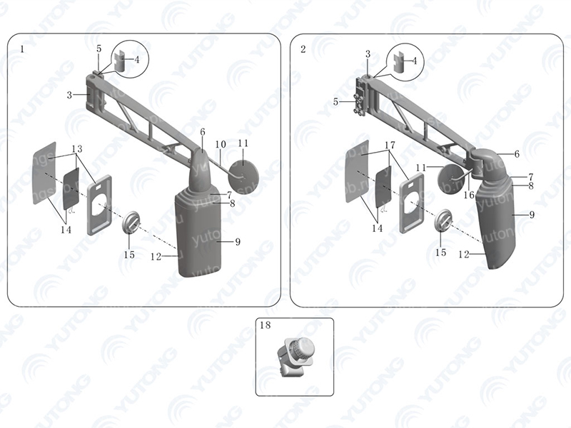 8202-08445 Зеркало заднее Yutong (Ютонг) 8202-08445 Зеркало заднее Yutong (Ютонг)