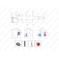 8220-76735 Barandilla Yutong (Ютонг)