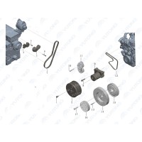 9405-02424 V - образный поликлин Yutong (Ютонг)