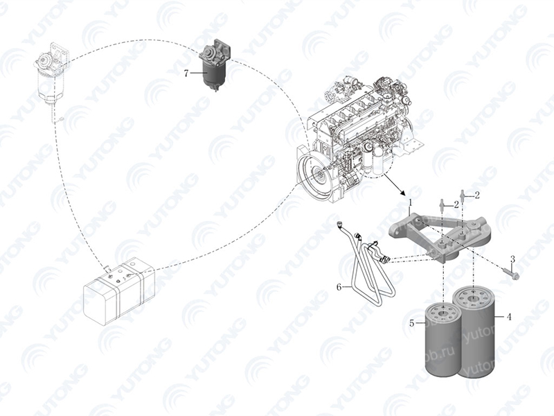 1117-00348 Топливный фильтр Yutong (Ютонг) 1117-00348 Топливный фильтр Yutong (Ютонг)