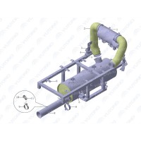 1203-32196 Выхлопная гофрированная труба, Φ102,L=1570 Yutong (Ютонг)