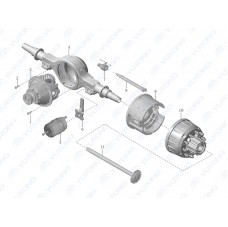 Полуось задняя левая (Оригинал) Yutong 240303045 Полуось задняя левая (Оригинал) Yutong 240303045