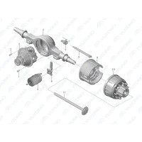 Полуось задняя правая (Оригинал) Yutong 240303046