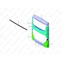 2804-04087 бампер задний Yutong (Ютонг)