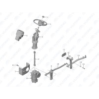 Рулевой рычаг (сошка) (Оригинал) 2 5/16"x48 ZGN738, Φ26,6 Yutong 341900449