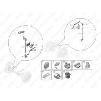 3506-04848 Передняя качающаяся кулиса датчика высоты,L=304 Yutong (Ютонг) 3506-04848 Передняя качающаяся кулиса датчика высоты,L=304 Yutong (Ютонг)