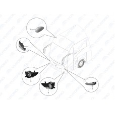 4121-00461 Комбинированная фара, HC597X378-01-F24, правая Yutong (Ютонг)
