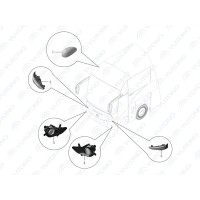 4121-00529 Комбинированные фары, левая сторона Yutong (Ютонг)