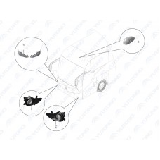 4121-00663 Комбинированные фары, правые Yutong (Ютонг)