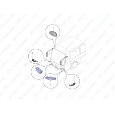 4121-00670  Комбинированные фары,  HC597X378-01-F24,LED,  Левая сторона  Yutong (Ютонг)