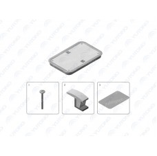 Облицовка люка польного (рамка) (Оригинал) 824х512 Yutong 510012148